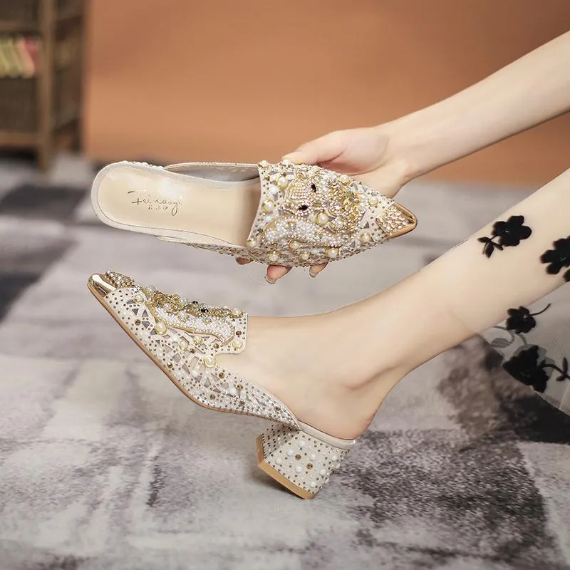 Luxury Fashion Loafers High Heels Sandals